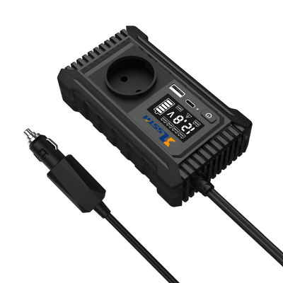 Хорошая цена. SZSSTH Inversor EU USA Universal Socket GaN PD Fast Charger Car Power Inverter 12V 220V 2 AC Outlets USB 150W Car Inverter онлайн