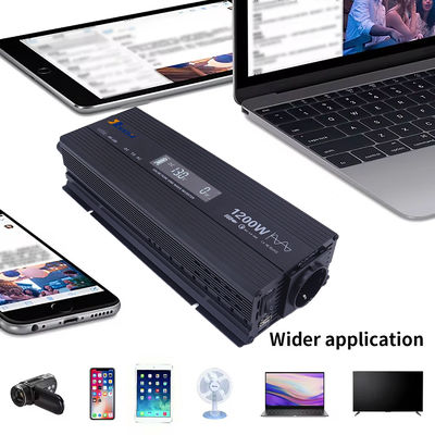 Хорошая цена. Интеллектуальный контроллер температуры 1200w Инвертор 12в Двойное напряжение 110V/220V для простого и мощного преобразования онлайн