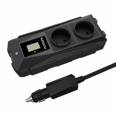 Хорошая цена. Портативный и удобный для пользователя автоинвертор 12 Вт 300 Вт Выходная частота 50 Гц 0,4 кг для легкой транспортировки и питания онлайн