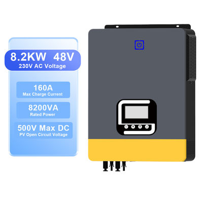 Хорошая цена. 8.2 кВт гибридный солнечный инвертор 48В MPPT чистая синусоида автономный режим онлайн