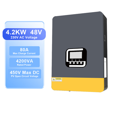 Хорошая цена. 4Гибридный солнечный инвертор мощностью 24 Вт с контроллером заряда MPPT онлайн