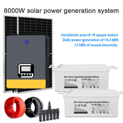 Хорошая цена. High Efficiency 8KW Solar Energy System for Home – Multi-Voltage 100V to 240V Output онлайн
