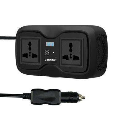 Хорошая цена. Автомобильный инвертор GaN 200 Вт и быстрое зарядное устройство PD 100 Вт | Преобразователь 12 В в 110 В/220 В с модифицированной синусоидой переменного тока + двойной USB-A/C онлайн