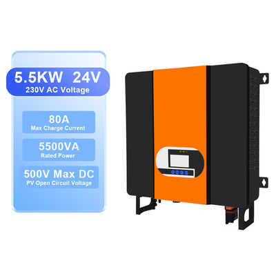 110V/230VAC 5.5 Kw солнечный инвертор MPPT однофазный гибридный инвертор