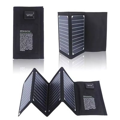 Солнечная батарея 20w складная солнечная панель Легко переносимая Легкая для кемпинга солнечные панели