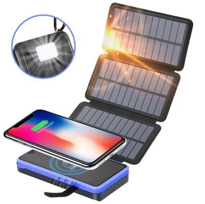 Высокая емкость 50000mah Солнечный энергобанк складной солнечный энергобанк с светодиодным светом