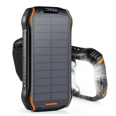 26800mAh портативный солнечный энергобанк с беспроводной функцией IPX7