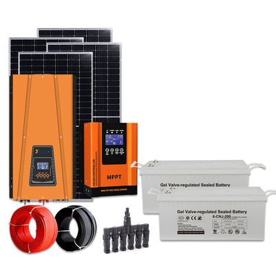 OEM ODM 3Kw солнечная система комплект с аккумулятором и монокристаллические кремниевые панели