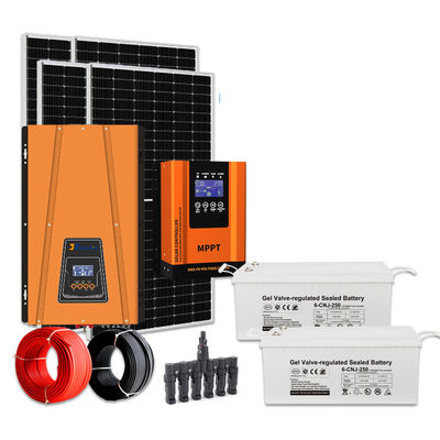GEL батарея 5кВт полный оф-грид солнечный энергетический комплект CE Rhos Fcc сертифицированный