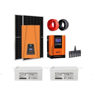 Полный комплект солнечной системы 10 кВт с аккумуляторным хранилищем CE Rhos Fcc сертификат