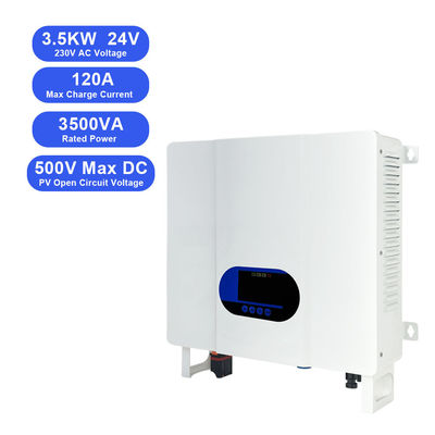 MPPT Солнечный контроллер 3KW 24V до 110V 220V 230V Все в одном гибридный инвертор для свинцово-кислотных батарей