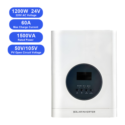 Хорошая цена. Гибридный солнечный инвертор 1.2KW 1200W 24V 110/220V Off Grid Все в одном солнечный инвертор для RV, кемпинга и малых домашних систем онлайн